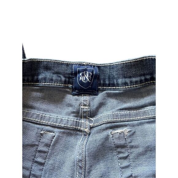 Rock & Republic Mens Dark-Wash Mid-Rise Relaxed Straight-Leg Jeans Size 34x34 - Picture 8 of 11